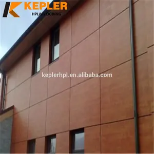 Harga Pabrik Anti-UV Eksterior Tahan Air 8Mm Papan Dekoratif Laminasi Kompak HPL Pembuat Panel Pelapis Dinding Di Cina