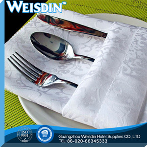 De la boda nuevo estilo de poliéster/de algodón del <span class=keywords><strong>hotel</strong></span> camino envuelto cuchara servilleta - Product Image 4