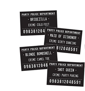UV stampa di Addio Al Nubilato Foto Segnaletica Segno Photo Booth Puntelli Polizia Photo Prop - Product Image 1