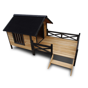 Fabrika özel çevre dostu taşınabilir Pet ev ucuz ahşap köpek evi açık kulübesi - Product Image 2