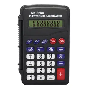 Mini Transparante Keypad 8-Digit Opvouwbare Elektronische Rekenmachine KK-328A