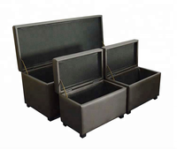 BAILEY personnalisé en cuir Morden chambre charnière rangement pouf banc siège pliable banc de rangement tabouret