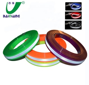 Personalizado elástico cinturón reflectante poliéster correa de las correas de día <span class=keywords><strong>Glo</strong></span> de correas de Nylon para perro - Product Image 6