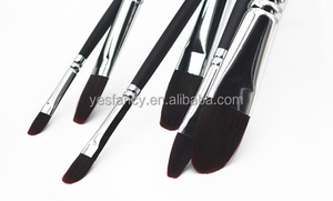 Precio barato de pelo de nylon cabeza avellana cepillos de pintura de acuarela - Product Image 6