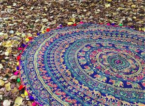 <span class=keywords><strong>Alson</strong></span> drop shipping Indien Mandala Ronde Roundie Plage Jeter Tapisserie Hippie Boho Gypsy Coton Nappe Serviette De Plage - Product Image 5