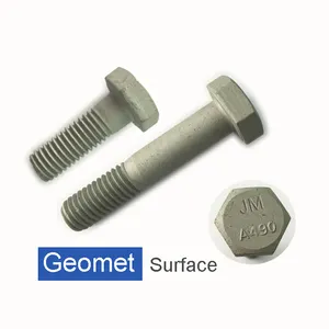 GEOMET ASME B18.2.6 ASTM A325 A449 A490 T-1 الثقيلة عرافة الترباس الهيكلي