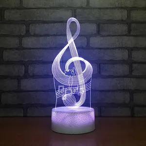 Đèn Chó Crake Đèn Ngủ 3D Nền Trắng Đồ Chơi Trẻ Em Đèn LED Bàn Cảm Ứng 3D Đèn LED Nhấp Nháy 7 Màu Trang Trí Tiệc