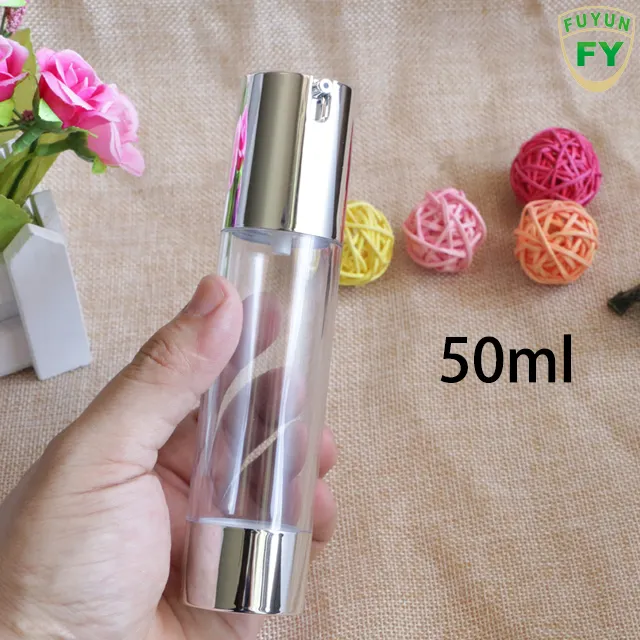 Fuyun Botol Pompa Tanpa Udara, Kosong 15Ml 30Ml 50Ml untuk Kosmetik Krim dan Losion