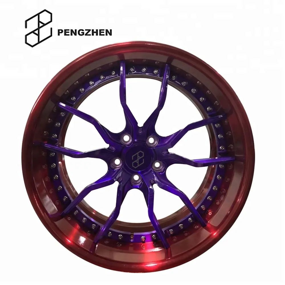 Кованые пользовательские фиолетовые автомобильные диски 22 дюйма 22 5x120 колеса из Китая