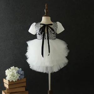 Vestiti dei bambini Dei Bambini Fluffy Torta Smash Vestito Vestiti Delle Ragazze per il Natale Di Compleanno Costume Tutu Pizzo Abiti Ragazze Abiti