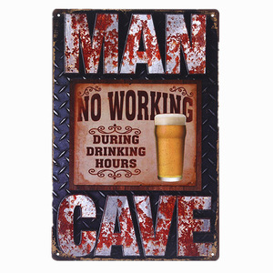 Plaques en métal vintage pour bière, enseignes rétro en étain, décoration murale pour bar, club, <span class=keywords><strong>affiche</strong></span> décorative, plaques suspendues - Product Image 1