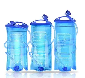 XM02 1L 1,5l 2L, 2,5l, 3L TPU vejiga de agua gemelos hidratación vejiga de agua 3 litros Paquete de hidratación vejiga depósito gran apertura