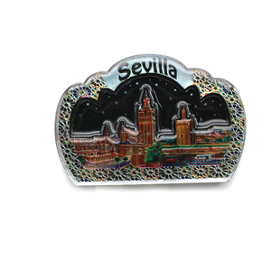 Imanes de Nevera Ecológicos con Forma Personalizada de Madera y Lámina de Vidrio 3D, Recuerdo Turístico de <span class=keywords><strong>Sevilla</strong></span>, Directo de Fábrica, Recuerdo de Viaje - Product Image 2