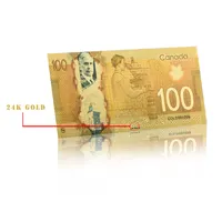 Китайские товары, оптовая продажа, сто ярких золотых канадских банкнот для украшения