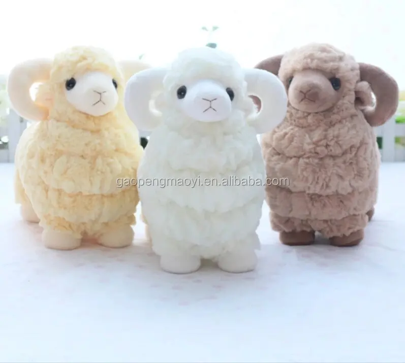 Mascotte pecore peluche giocattoli all'ingrosso Del Fumetto capra farcito giocattoli