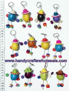 De Tagua tuerca de hombre llavero figuras estatuas de juguetes muñecas divertido llavero hecho a mano productos para la venta - Product Image 2