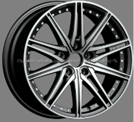 Blacke rojo línea de llantas de aleación de 17x7.0 llantas 5x100 114.3 de fundición rueda venta caliente para Toyota HONDA - Product Image 1