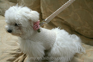 Arnés de Ganchillo <span class=keywords><strong>para</strong></span> <span class=keywords><strong>Perro</strong></span> Pequeño con Correa a Juego Hecha a Mano - Product Image 4