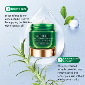 BREYLEE Natural Tea tree acne cream treatment removal free shipping