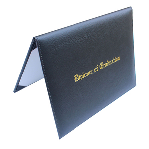 Cuoio DELL'UNITÀ di elaborazione di File <span class=keywords><strong>A4</strong></span> Laurea Diploma Della Copertura Titolare del Certificato-Nero - Product Image 1