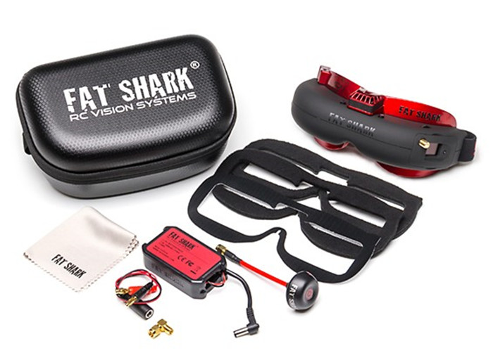 5.8G 32CH Fatshark Attitude V4 FPV ゴーグル 4:3 ビデオヘッドセット