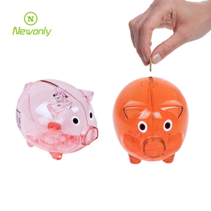 Hot-Selling Clear Plastic Piggy Bank With <strong>Coin</strong> Counter Lovely Box Pattern Design Perfect Kid's Gift With Number Feature - Product Image 1