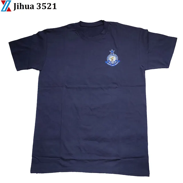 Jihua Merk Ghana Politie Slim fit gekamd katoen Jersey T-shirt