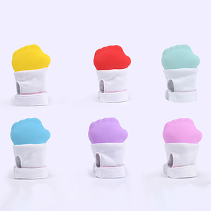 Fábrica Al Por mayor seguridad bpa libre silicona <span class=keywords><strong>manopla</strong></span> del bebé mano - Product Image 1