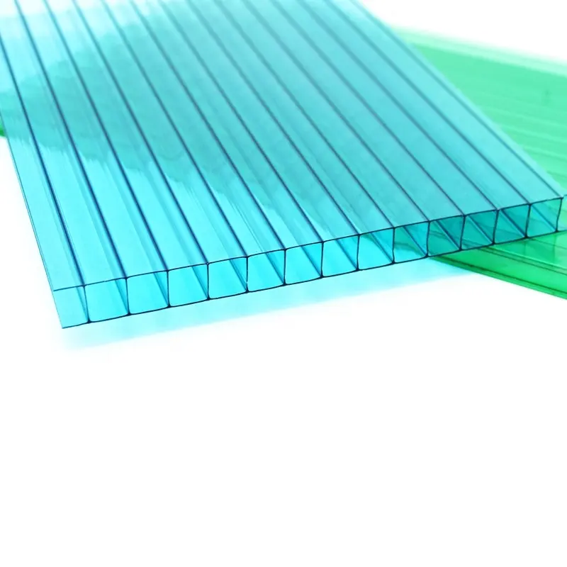 12mm 10mm colored GE double wall hollow sheet polycarbonate plate