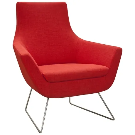 Wholesale european style modern red office one seat sofa