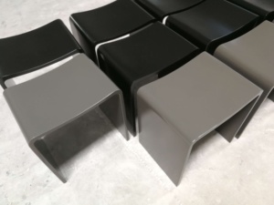 Black Acrylic <strong>Bathroom</strong> Shower Vanity Chair <strong>Bathroom</strong> <strong>Stool</strong> - Product Image 2