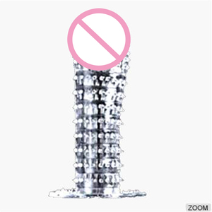 Ejderha prezervatif yetişkin şeffaf kristal seks oyuncak penis kollu horoz halka yapay penis başak prezervatif özel prezervatif erkek seks ürün - Product Image 3