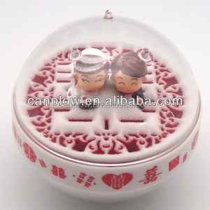 ที่ทับกระดาษอะคริลิคใสทรงกลมขนาดเส้นผ่านศูนย์กลาง100มม. X 13มม. สไตล์คลาสสิก - Product Image 5