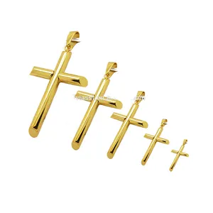 Olivia fashion custom size 18k gold accessories men jewelry crucifix religious cross pendant