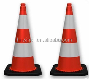 กรวยจราจรสีแดง เขียว เหลือง พร้อมแผ่นสะท้อนแสง - Product Image 2