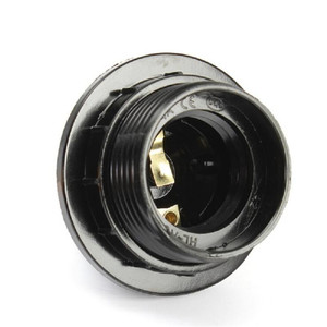 Douille de <span class=keywords><strong>lampe</strong></span> <span class=keywords><strong>E27</strong></span> en bakélite noire à vis autobloquante - Product Image 4
