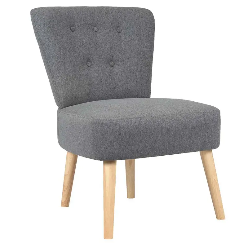 Sedia moderna all'ingrosso di accento di KD della parte posteriore di legno solida della mobilia del salone