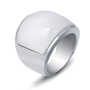 Hot New Product 316L Stainless Steel Big White <strong>OPal</strong> Wedding <strong>Rings</strong> for <strong>Men</strong> Women - Product Image 6