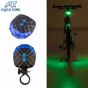 자전거 프리즘 방수 테일 라이트 자전거 액세서리 평행도 램프 <span class=keywords><strong>MTB</strong></span> 5 LED 사이클링 밤 안전 경고 후면 라이트 - Product Image 1