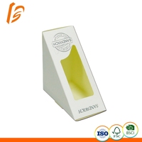 Boîte à déjeuner en papier Kraft blanc, 50 pièces, emballage de Sandwich et desserts, aliments personnalisés, jetables, vente en gros