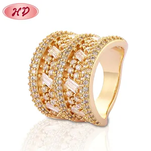 Wholesales Modern Stylish Jewelry 18k Gold Diamond Ring