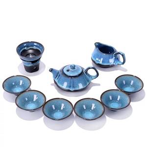 <span class=keywords><strong>Giapponese</strong></span> di ceramica tè in porcellana set, tazza da tè e teiera regalo set, set di 9 pezzi - Product Image 5