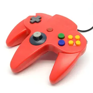 อุปกรณ์เสริมสำหรับเกมแบบมีสาย,จอยสติ๊กเกมแพดสำหรับเครื่องเล่นเกม Nintendo 64ปี N64