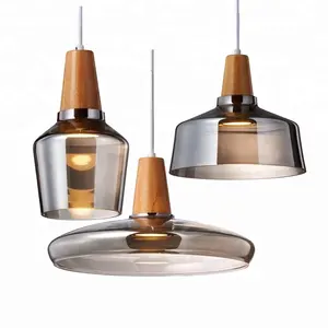 Дизайнерская Подвесная лампа в нордическом стиле, современная люстра из дутого стекла с стеклянным абажуром