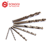 SONGQI Jeu de 13/19/25 forets hélicoïdaux HSS M35 pour percer l'acier inoxydable dans une boîte en fer