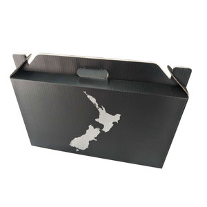 Lot de 3 boîtes en papier ondulées, impression personnalisée, pour bouteille de bière, <span class=keywords><strong>vin</strong></span>, avec poignée et cordon, 50 pièces, 3, 6, 12 - Product Image 5