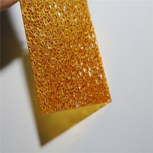 Hangmei Kim Cương Dập Nổi Crystal <span class=keywords><strong>Polycarbonate</strong></span> Tấm Nhựa Markrolon Nhiều Màu Lựa Chọn Mặt Đất Kính Mờ - Product Image 5