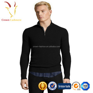 Cashmere Quarter Zip <strong>Turtle</strong> <strong>Neck</strong> <strong>Jumper</strong> Pullover <strong>for</strong> <strong>Men</strong> - Product Image 5