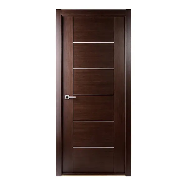 Apartment 2 Hour Fire Rated Wood Door Sound Insulation Solid Wood Door Design for Home