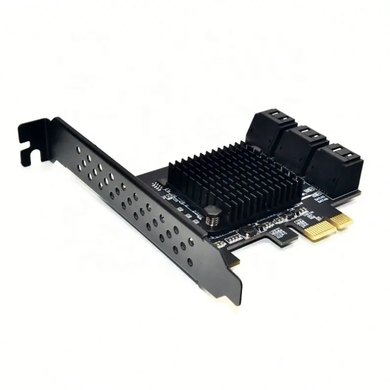 2019 PCIE Sang 6 Thẻ SATA Bộ Chuyển Đổi PCI-E PCI Express Sang Thẻ Mở Rộng SATA3.0 6 Cổng SATA III 6G Cho SSD HDD